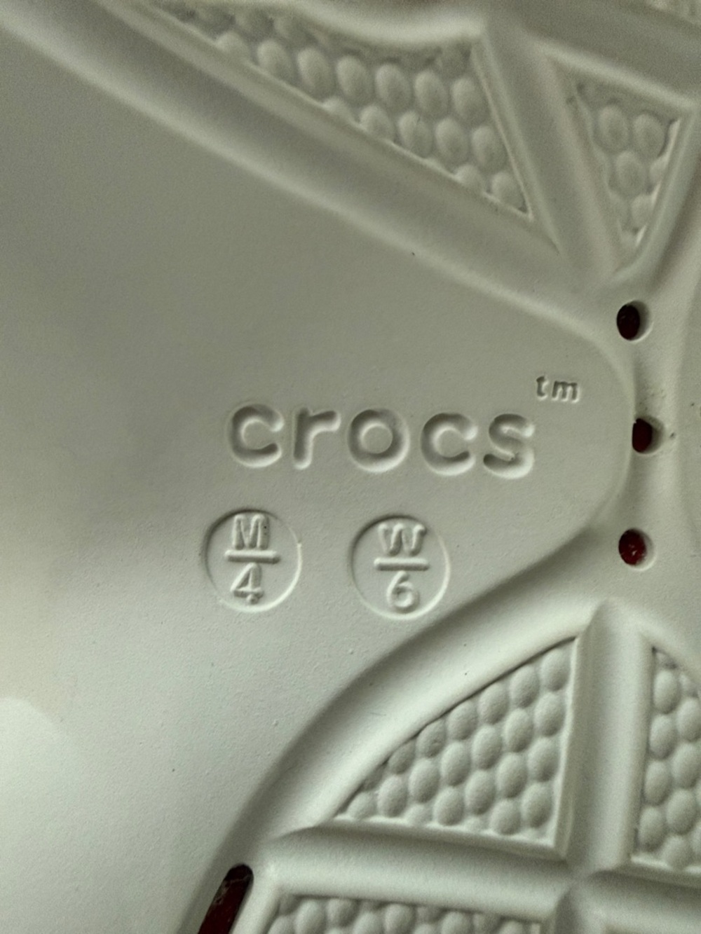 CROCS Black, Red and white Vented Clog - Picture 6 of 6